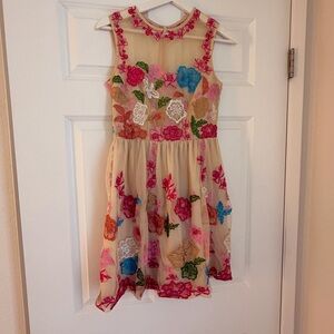 BDBA Floral Embroidered Dress